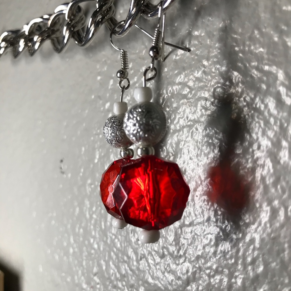 Red Handmade Earrings